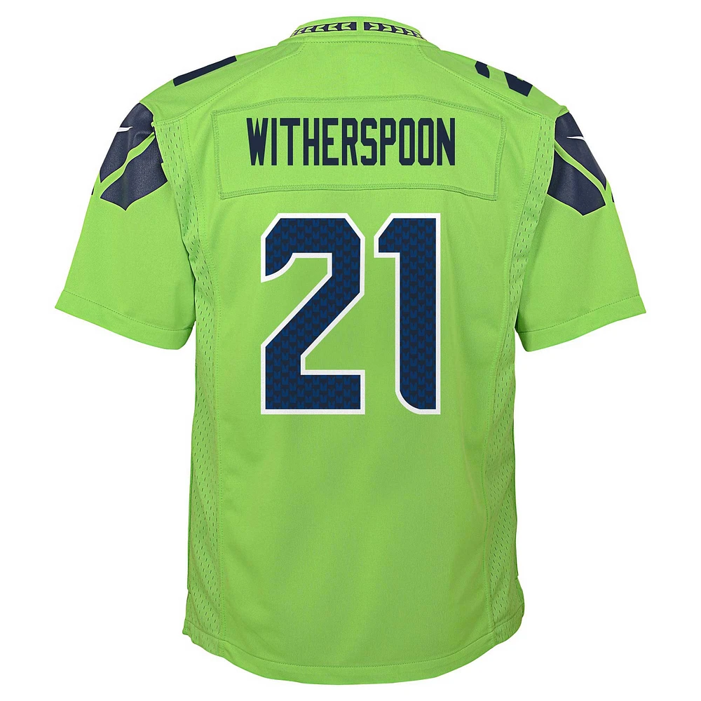 Youth Nike Devon Witherspoon Neon Green Seattle Seahawks Alternate Game Jersey
