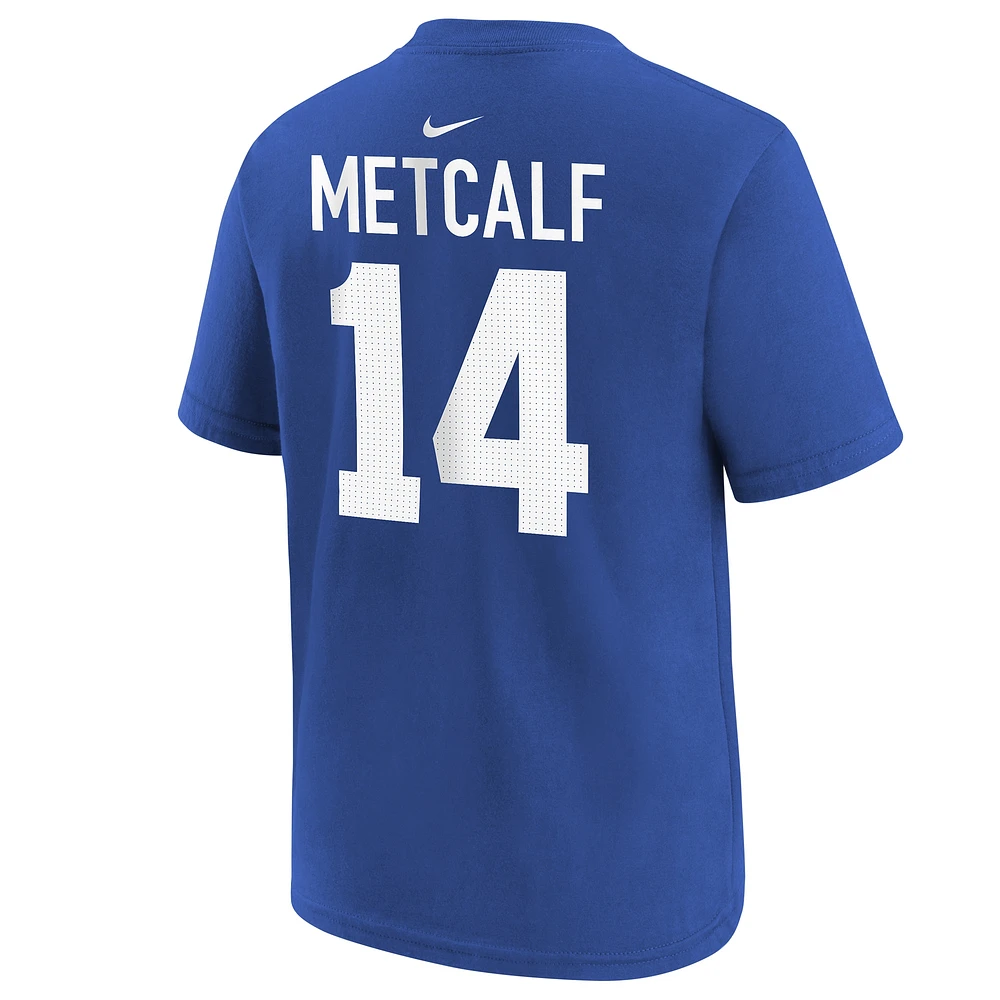 Youth Nike DK Metcalf Royal Seattle Seahawks Player Name & Number T-Shirt