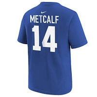 T-shirt avec nom et numéro de joueur Nike DK Metcalf Royal Seattle Seahawks pour jeune