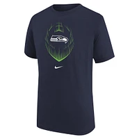 T-shirt Nike bleu marine pour jeunes Seattle Seahawks Legend Icon