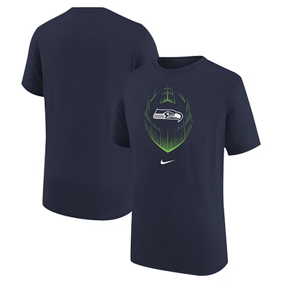 T-shirt Nike bleu marine pour jeunes Seattle Seahawks Legend Icon