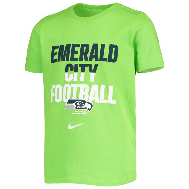 Nike Men's Neon Green Seattle Seahawks Primary Logo T-shirt - ShopStyle