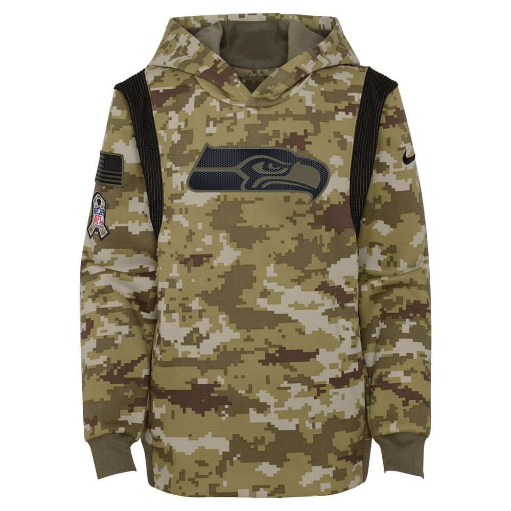 Men's Nike Brown Seattle Seahawks 2023 Salute To Service Club Pullover  Hoodie