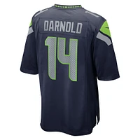 Maillot de match Nike Sam Darnold College Navy des Seattle Seahawks pour jeune