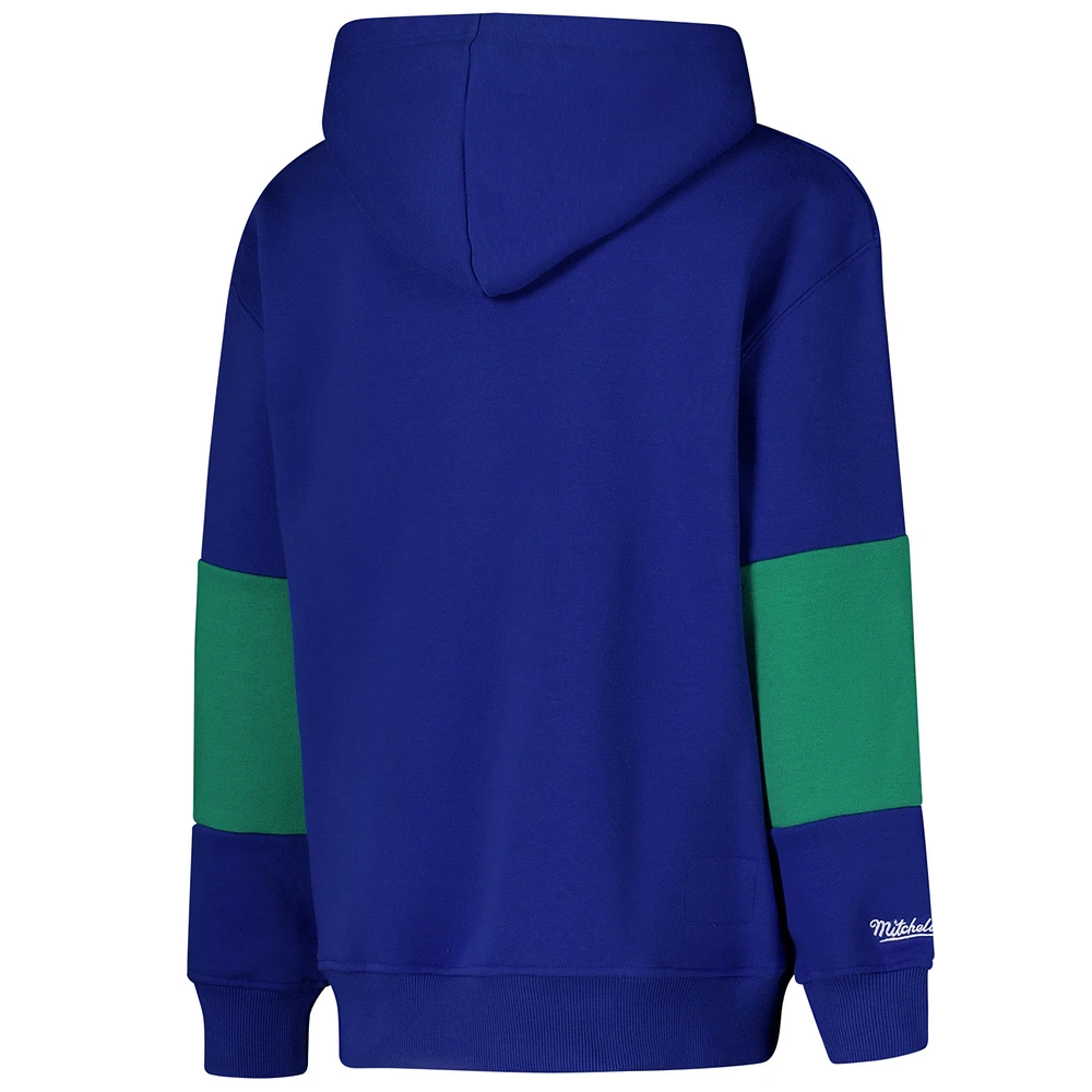 Youth Royal Seattle Seahawks Retro Fleece Pullover Hoodie