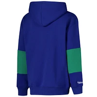 Youth Royal Seattle Seahawks Retro Fleece Pullover Hoodie