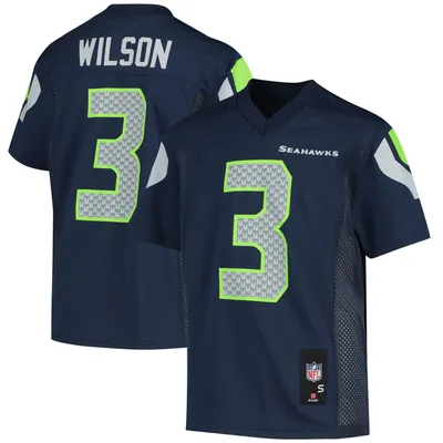 Maillot de joueur réplique du jeune Russell Wilson College Navy Seattle Seahawks