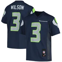 Youth Russell Wilson College Navy Seattle Seahawks Replica Player Jersey