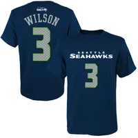 Youth Russell Wilson Navy Denver Broncos Mainliner Player Name & Number T- Shirt