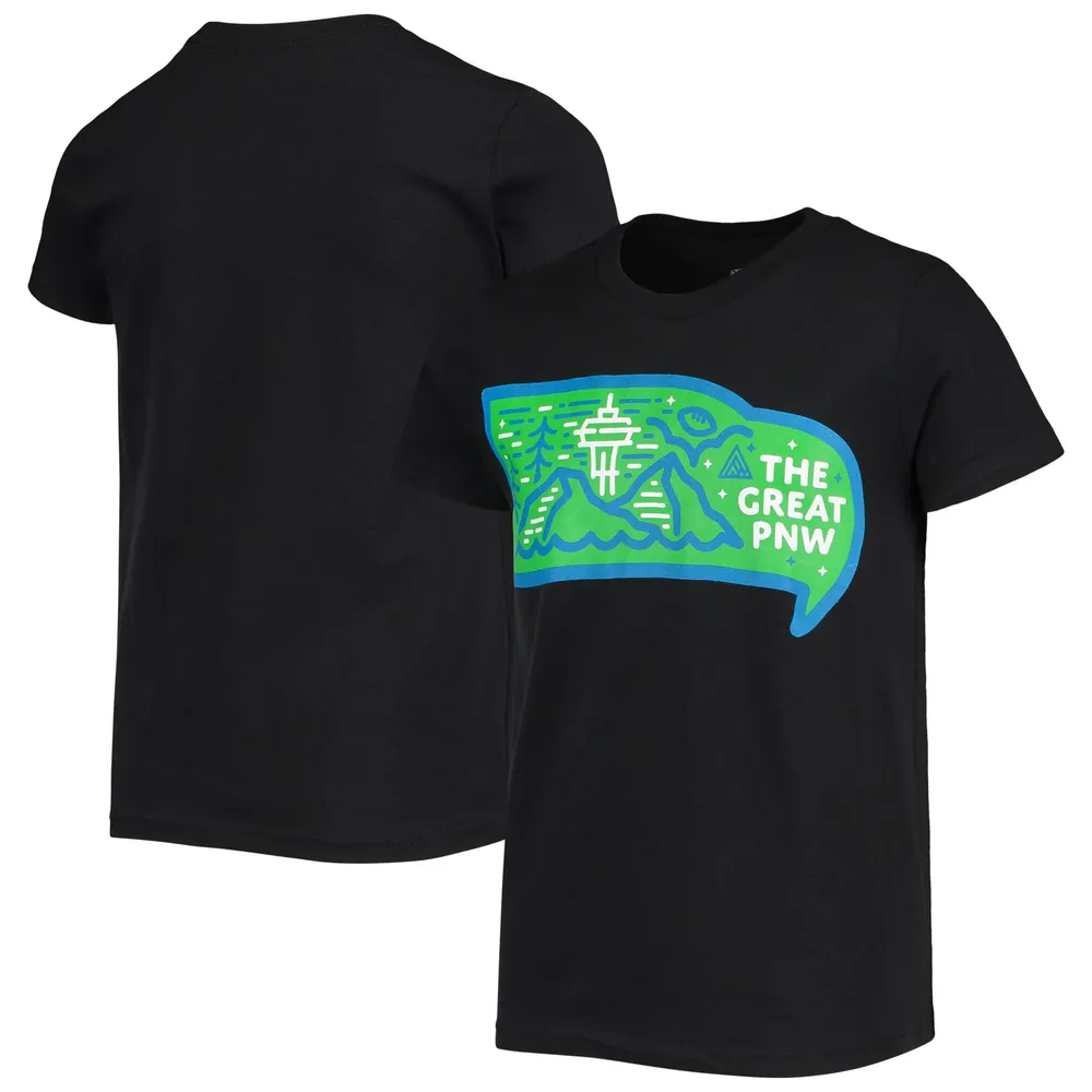 Lids Seattle Seahawks THE GREAT PNW Youth United T-Shirt - Black