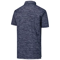 Youth Wes & Willy College Navy Seattle Seahawks Cloudy Yarn Polo