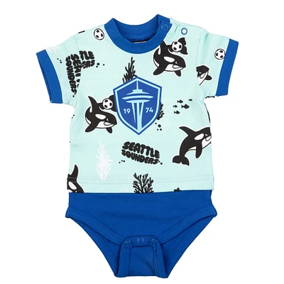 Infant Sport Design Sweden  Mint Seattle Sounders FC Body T-Shirt Bodysuit