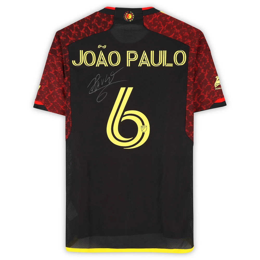 Joao Paulo Seattle Sounders FC Autographed Match-Used #6 Red adidas Jersey from the 2024 MLS Season - Size M