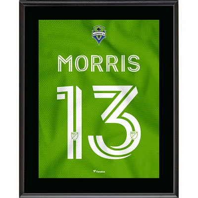 Jordan Morris Seattle Sounders FC 10.5" x 13" Legacy Green Jersey Style Number 13 Sublimated Plaque