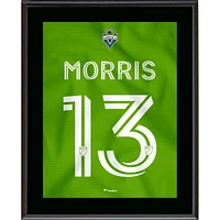 Jordan Morris Seattle Sounders FC 10.5" x 13" Legacy Green Jersey Style Number 13 Sublimated Plaque