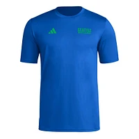 Men's adidas Blue Seattle Sounders FC Local Wrap T-Shirt