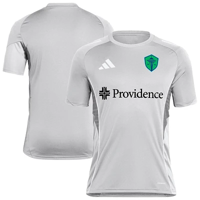 Maillot d'entraînement adidas Silver Seattle Sounders FC 2025 pour homme