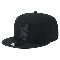 Men's New Era  Black Seattle Sounders FC Canvas 9FIFTY Snapback Hat
