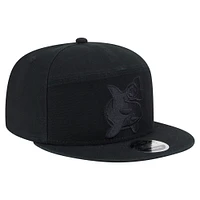 Men's New Era  Black Seattle Sounders FC Canvas 9FIFTY Snapback Hat