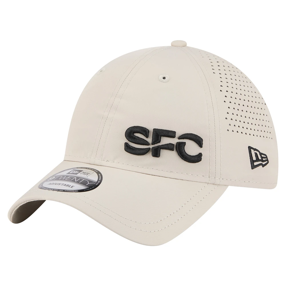 Men's New Era  Tan Seattle Sounders FC Active 9TWENTY Adjustable Hat
