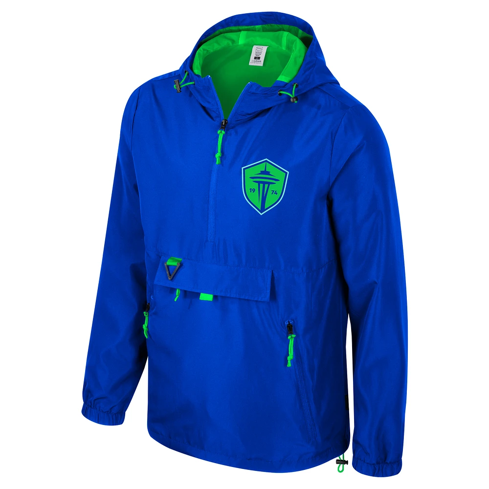 Men's Stadium Essentials  Blue Seattle Sounders FC Compete Quarter-Zip Jacket