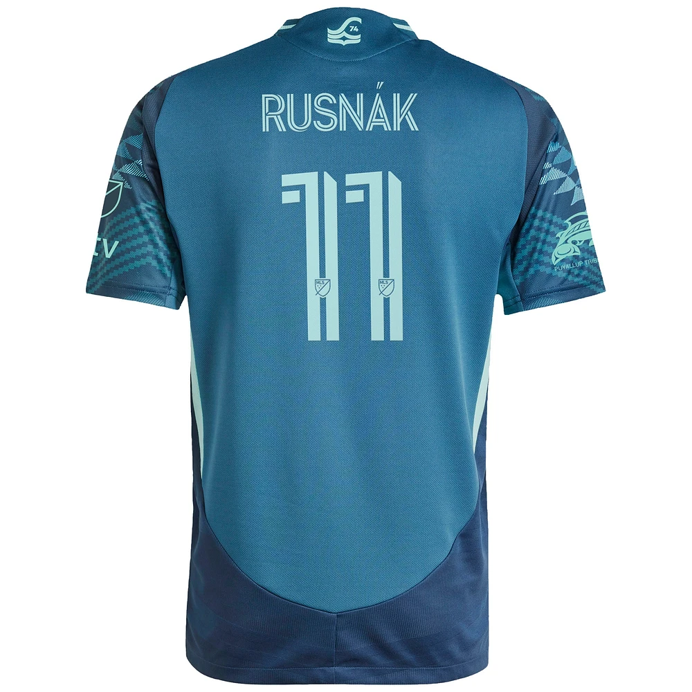 Men's adidas Albert Rusnak Blue Seattle Sounders FC 2025 The Salish Sea Kit Authentic Player Jersey
