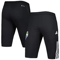 Demi-pantalon AEROREADY d'entraînement sur le terrain adidas Seattle Sounders FC 2023 pour homme Noir