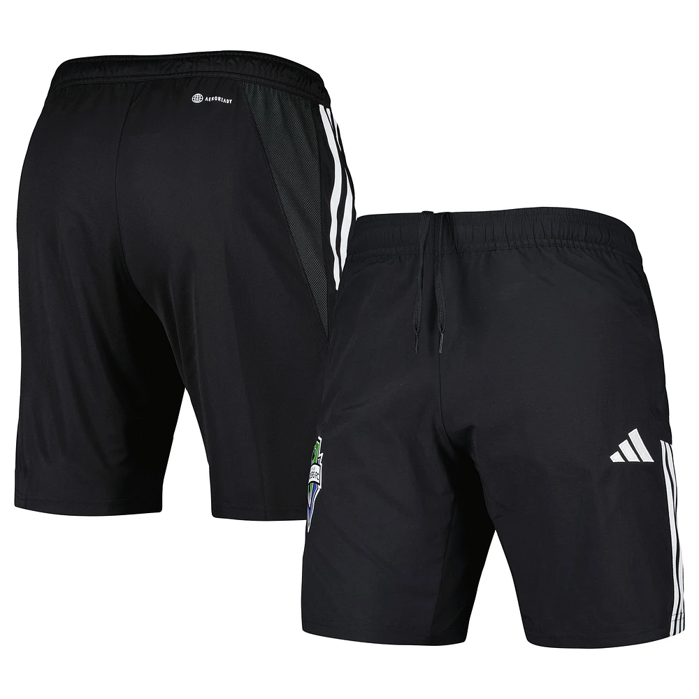 Men's adidas Black Seattle Sounders FC Downtime Shorts