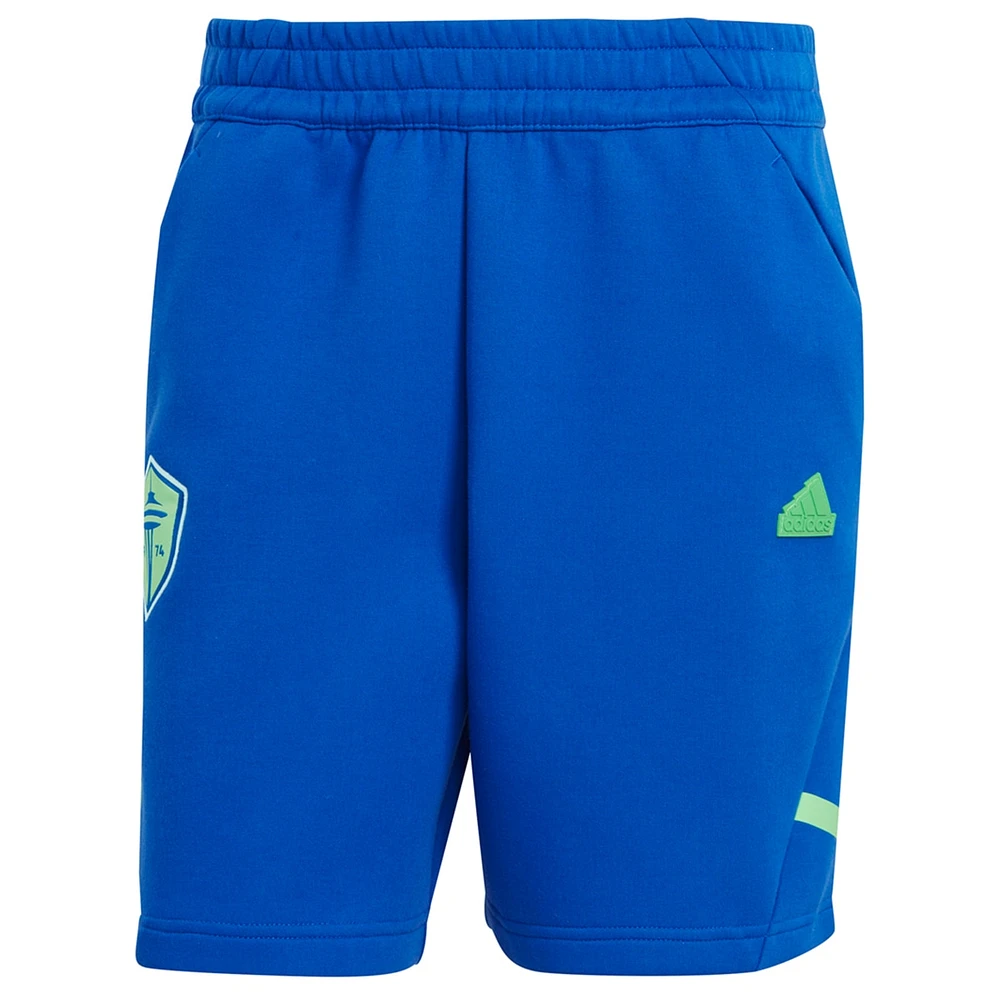 Men's adidas Blue Seattle Sounders FC 2024 Travel Shorts