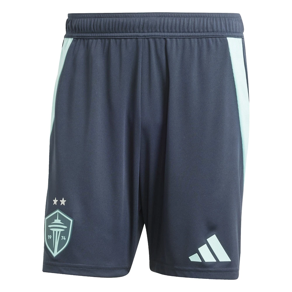 Short adidas bleu Seattle Sounders FC Away 2025 The Salish Sea Kit Authentic pour homme