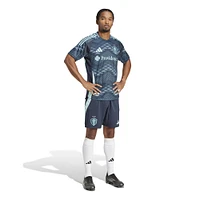 Short adidas bleu Seattle Sounders FC Away 2025 The Salish Sea Kit Authentic pour homme