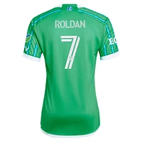 Men's adidas Cristian Roldan Green Seattle Sounders FC 2024 The Anniversary Kit Authentic Player Jersey