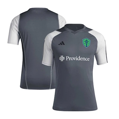 Men's adidas Gray Seattle Sounders FC 2024 AEROREADY Training Jersey