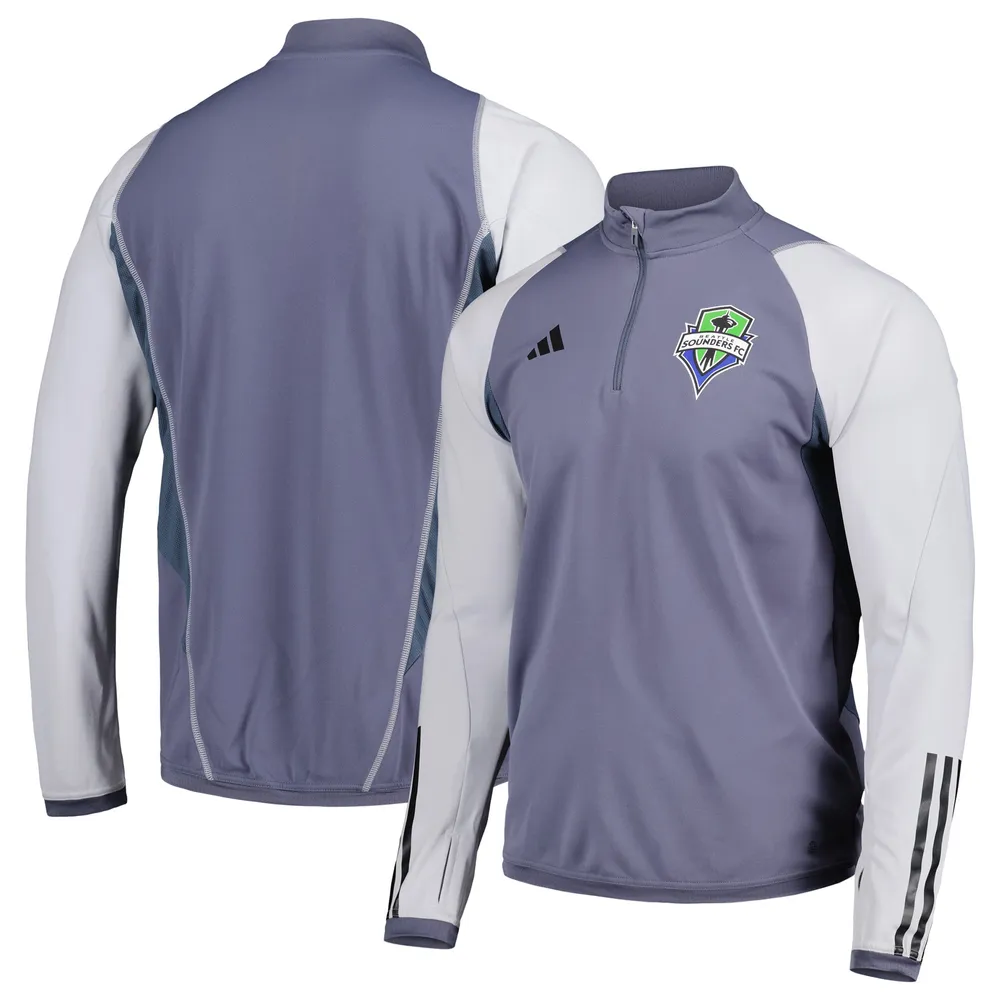 Haut adidas Seattle Sounders FC Warm Raglan COLD.RDY gris pour homme