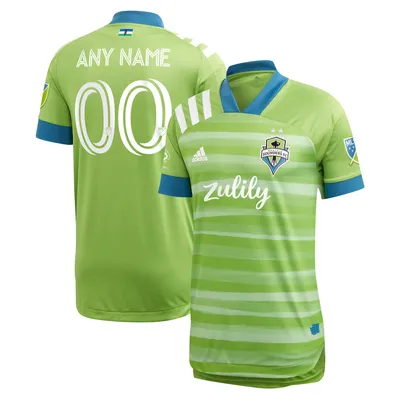 Seattle Sounders FC adidas 2021 Primary Authentic Custom Jersey - Green