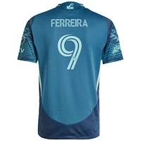 Maillot de joueur authentique adidas Jesus Ferreira Blue Seattle Sounders FC 2025 The Salish Sea Kit pour homme