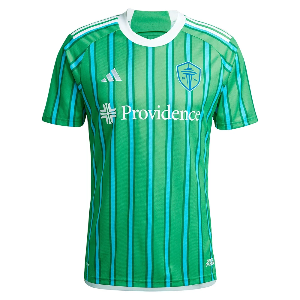 Maillot réplique du kit anniversaire 2024 de Seattle Sounders FC pour homme adidas Jesus Ferreira vert
