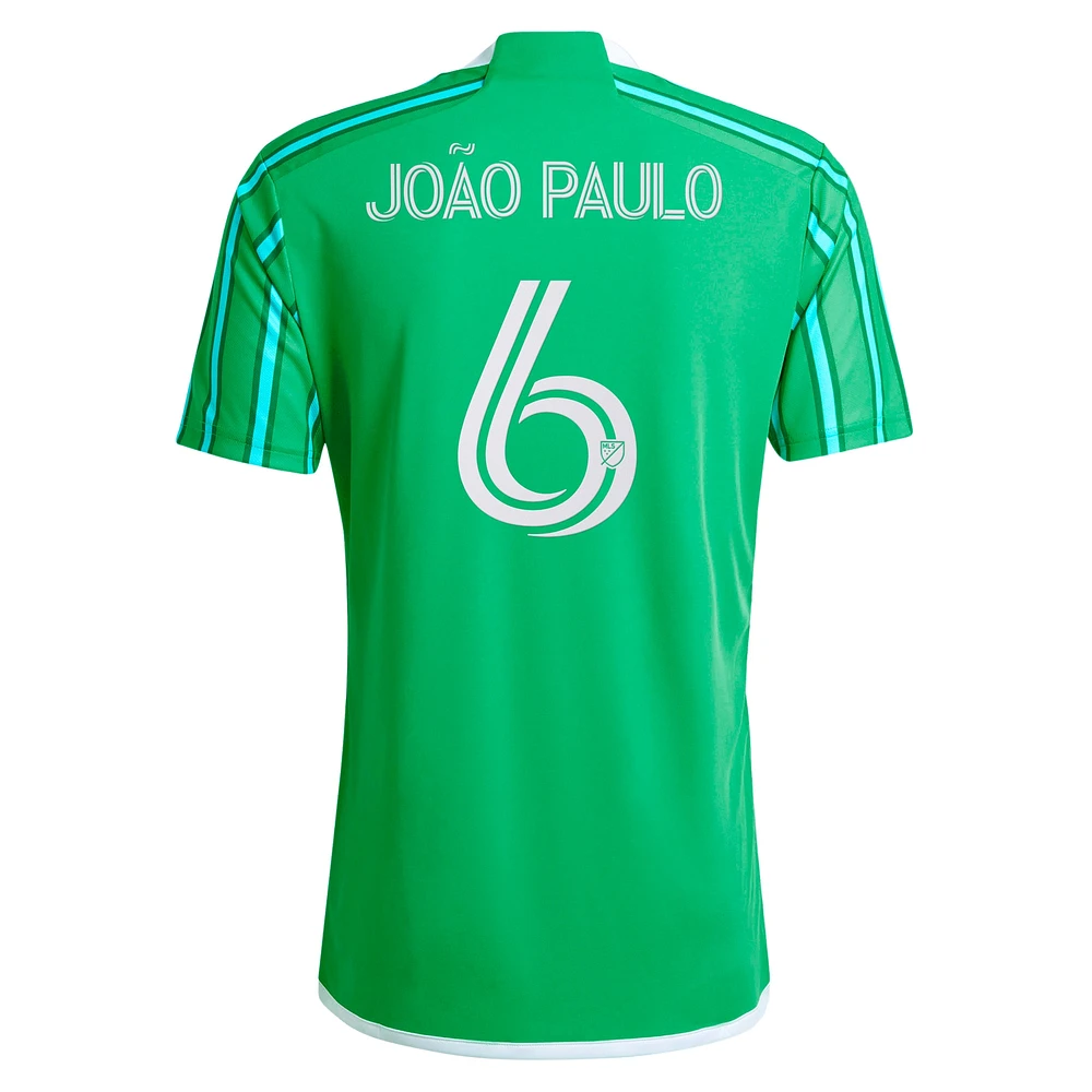 Men's adidas Joao Paulo Green Seattle Sounders FC 2024 The Anniversary Kit Replica Player Jersey