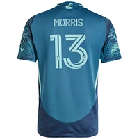 Men's adidas Jordan Morris Blue Seattle Sounders FC 2025 The Salish Sea Kit Authentic Player Jersey