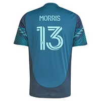 Men's adidas Jordan Morris Blue Seattle Sounders FC 2025 The Salish Sea Kit Replica Player Jersey