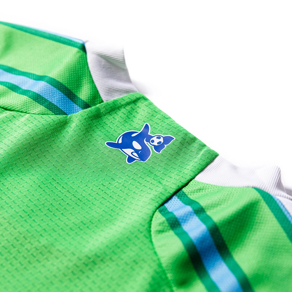 Maillot de joueur authentique Jordan Morris Green Seattle Sounders FC 2024 The Anniversary Kit pour homme