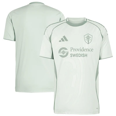 Men's adidas Light Green Seattle Sounders FC 2025 One Planet Pre-Match Top
