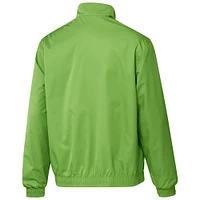 Men's adidas Navy/Green Seattle Sounders FC 2023 On-Field Anthem Full-Zip Reversible Team Jacket