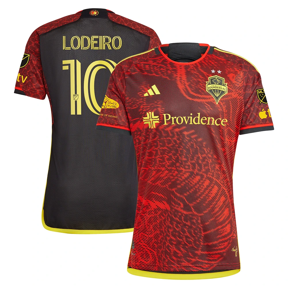 Men's adidas Nicolas Lodeiro Red Seattle Sounders FC 2023 The Bruce Lee Kit Authentic Jersey