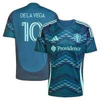 Maillot de joueur réplique du kit The Salish Sea 2025 bleu adidas Pedro la Vega pour homme