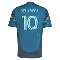 Maillot de joueur réplique du kit The Salish Sea 2025 bleu adidas Pedro la Vega pour homme