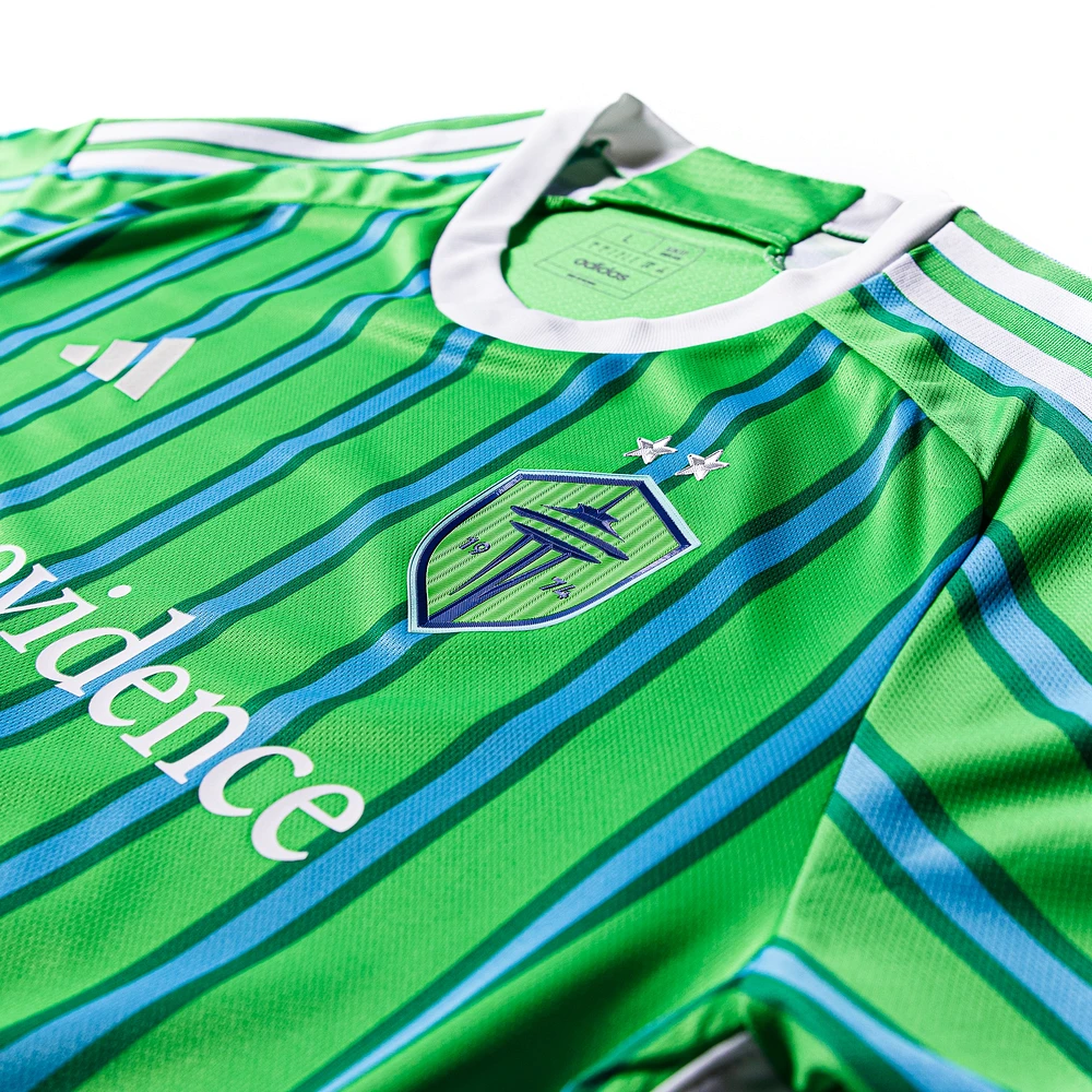 Men's adidas Pedro de la Vega Green Seattle Sounders FC 2024 The Anniversary Kit Authentic Player Jersey