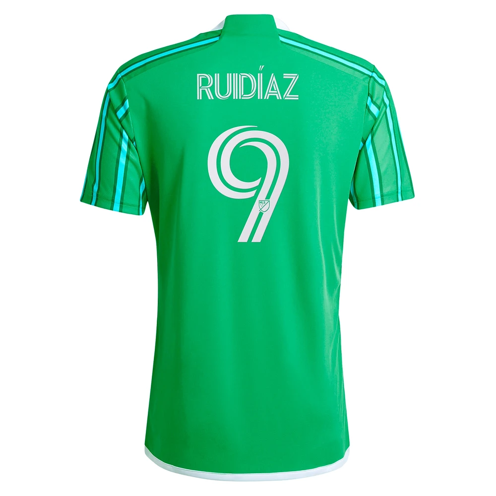 Men's adidas Raul Ruidiaz Green Seattle Sounders FC 2024 The Anniversary Kit Replica Player Jersey