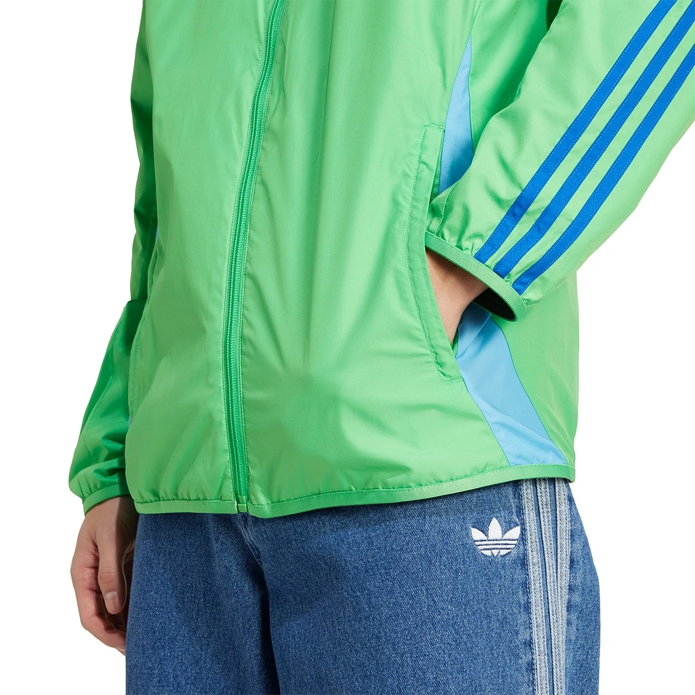 Veste réversible entièrement zippée adidas Rave Green/Blue Seattle Sounders FC 2025 Anthem pour homme
