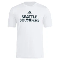 Men's adidas  White Seattle Sounders FC 2025 Jersey Hook AEROREADY T-Shirt